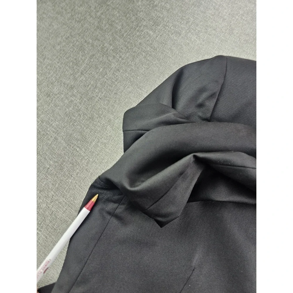 Canali 1934 Blazer Mens 46 R Black Wool Suit Jacket Designer Italy